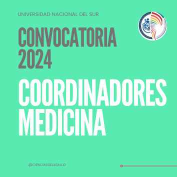 Convocatoria 2024 Coordinadores de Medicina
