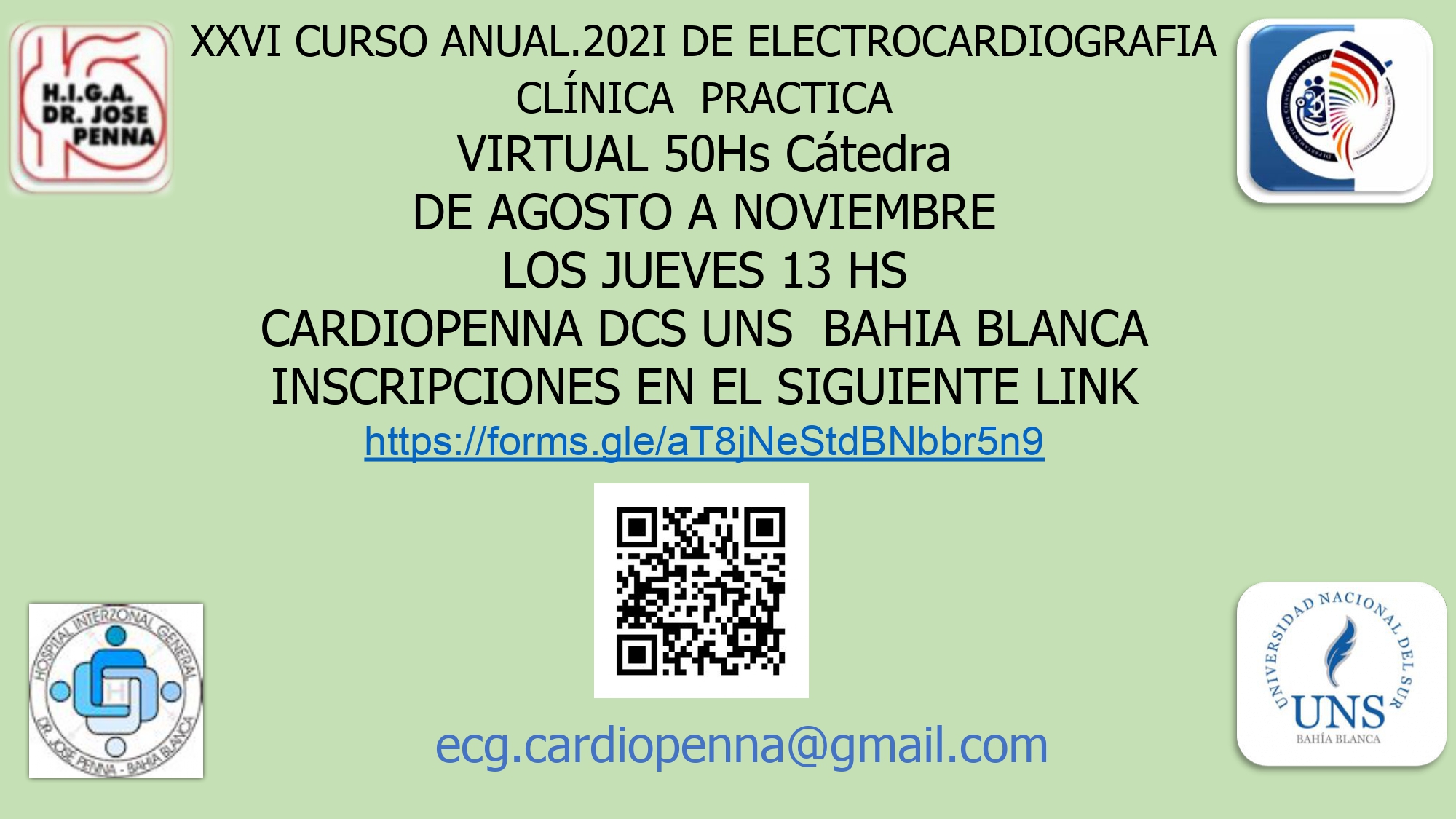 XXVI Curso Anual 2021 de Electrocardiografía Clínica Práctica